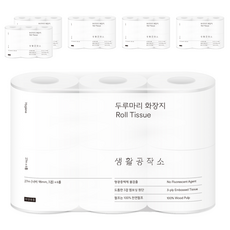 Saengong 生活工作所 三層捲筒衛生紙, 27m, 6捲, 6袋