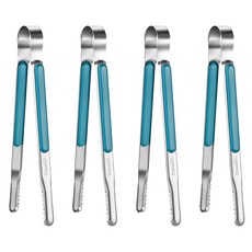 까사베니 다용도 스텐 주방 집게 대, 혼합색상, 4개