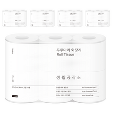 Saengong 生活工作所 三層捲筒衛生紙, 27m, 6捲, 5袋