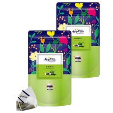 High Tea 伂橙 香蘭綠茶 台灣在地茶葉 三角立體茶包 獨立包裝, 1.5g, 12包, 2袋
