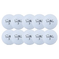 세인트나인 캐릭터 혼합 골프 로스트볼 A 42.67mm, 화이트, 10개입, 1세트