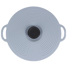 多功能雙耳矽膠鍋蓋, 1個, L（直徑 28 厘米）