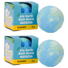 My Earthday 泡泡浴球 夏季葡萄香, 80g, 2個