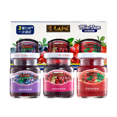 元歲本舖 迷你果醬套裝 天然無添加 草莓+藍莓+蔓越莓口味, 100g, 1組