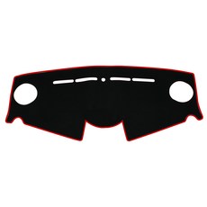 VIP 儀表板遮陽罩, Spark-一般, 黑色-紅色縫線