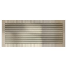 日式條紋廚房珪藻泥吸水地墊, 線格疊織 灰色, 60 x 40cm, 1個