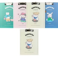 Maket Gamseong 隨機圖案夾硬紙板可愛 5p, 隨機出貨