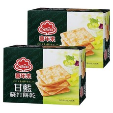 喜年來 甘藍蘇打餅乾 75公克x2包入/奶素, 150g, 2盒