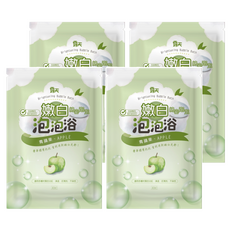 露天 嫩白泡泡浴 青蘋果, 40ml, 4包