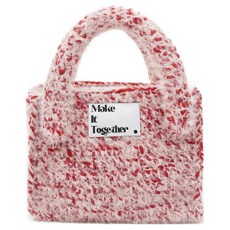 MystiKotita Nube托特包 托特包製作 鉤針編織 DIY材料包, 牛奶紅, 1個