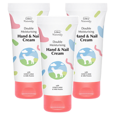 Leivy 山羊奶護手護甲霜 棉花花香, 50ml, 3個