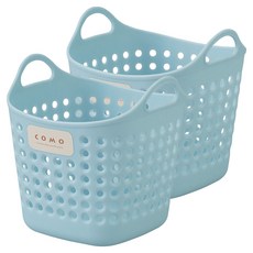 이노마타 사각 소프트 미니 바스켓 4466, 터코이즈, 2개