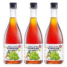 十全御品白葡萄醋 天然發酵 口感清新 美味 多用途調味, 600ml, 3瓶