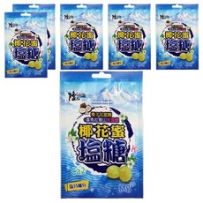 Longyes 隆一 椰花蜜玫瑰鹽糖, 100g, 6包