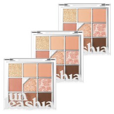 언리시아 글리터피디아 아이 팔레트, N°3 올 오브 코랄핑크, 3개