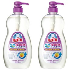 白熊 PLUS洗碗精 配方加強, 1kg, 2瓶