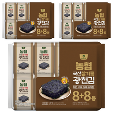 농협식품 참기름 광천김, 4g, 48개