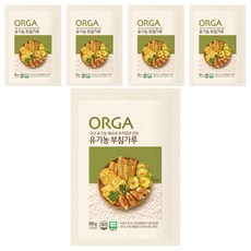 올가홀푸드 유기농 부침가루, 350g, 5개