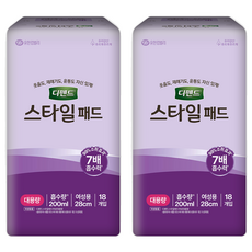 디펜드 여성용 스타일 패드 대용량, 18개입, 2개