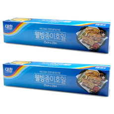 대한 웰빙 종이 호일, 20m, 1개입, 2개