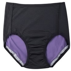 GoMoond 月亮褲 棉感夜用加長加量高腰吸血內褲, 靜謐黑