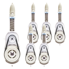 SSDI 手牌 iPUSH 輕鬆按修正帶替換帶5mm x 6m CT-205R 藍色, 6個