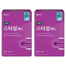 디펜드 여성용 스타일 참숯 패드형 성인기저귀, 24개입, 2개