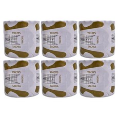 SaChia 莎夏 美甲延長甲紙托, 輕鬆製作延長甲, 透明, 6包