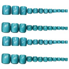 ItTem SHOP 磁吸凝膠腳部美甲片, 04 水綠色, 2個