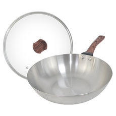 SILWA 西華 厚釜不鏽鋼炒鍋含蓋, 30cm, 1盒