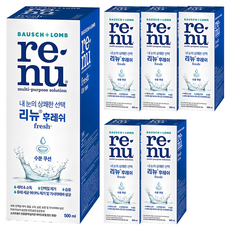 리뉴 후레쉬 렌즈 세정액, 500ml, 6개