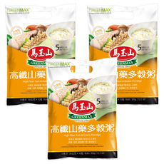 馬玉山 高纖山藥多穀粥, 350g, 3袋