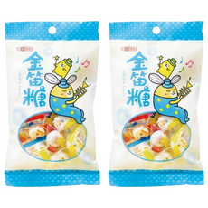 惠香食品 金笛糖 水蜜桃 懷舊口笛糖 能當口哨吹 小朋友的零嘴, 120g, 2袋