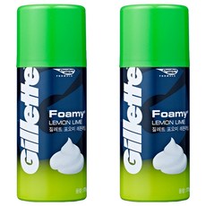 질레트 포오미 레몬라임 쉐이빙 폼, 175g, 2개