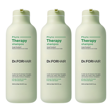Dr.FORHAIR 植萃護理弱酸性洗髮精, 3瓶, 500ml