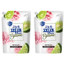 碧珍 高濃縮植粹衣物柔軟精補充包 香檸檬玫瑰香, 2個, 1.3L