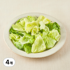 무농약 스마트팜 손질 양상추, 250g, 4개, 1개입