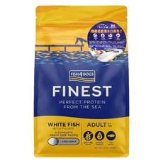 FISH4DOGS 成犬 無穀低敏 乾飼料, 海水白身魚, 1.5kg, 1袋