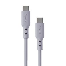 Iwalk 玩色計畫 快充傳輸線, Lightning to USB-C, 150cm, 燎原灰, 1條
