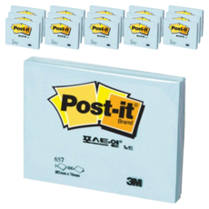 포스트잇 노트 657 102 x 76 mm, 크림블루, 2세트, 16개