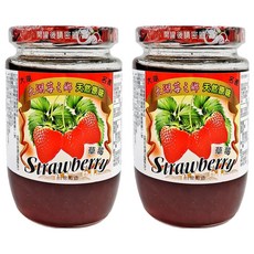 大倫食品 大湖莓之鄉 草莓醬 台灣製造 天然原味, 450g, 2罐