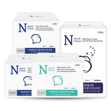 Natural Cotton 棉衛生棉 M號 16入 2包+L號 14入 1包+加長型夜用款 8入 1包, 1套