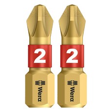Wera 73335鑽石起子頭 PH2 x 25 851/1BDC D SB 2個, 1組