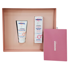 sanosan 珊諾S孕女神寵愛孕肌撫紋組 孕期護理 預防孕期紋路, 75ml, 1組