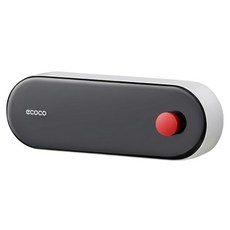 ecoco 意可可 翻蓋肥皂盒 長款 E2120 300 x 71 x 103mm 341g, 黑色, 1個