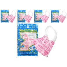 YODA 優的寶貝 救援小英雄波力3D立體防塵兒童口罩 280-320*115mm 2~8歲適用, AMBER, 5片, 5包