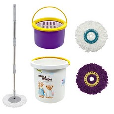 Milgio Twin Smart Cleaner 高級旋轉滾筒套組 藍色, 1組