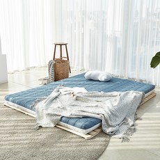 로미홈 9존 토퍼 매트리스, 멜란지네이비, 6cm