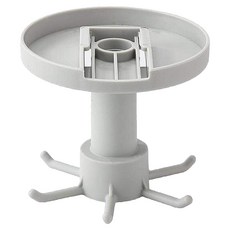 mohe 木暉居家 壁掛式旋轉廚具掛勾 圓型 2個, 白色, 1組