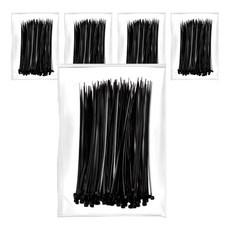 초강력 케이블타이 200p, 5개, 블랙